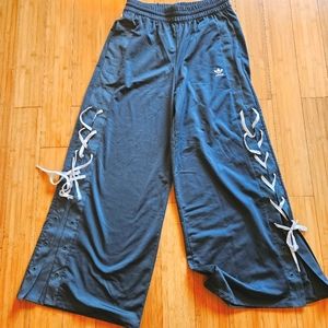 Green Adidas ALWAYS ORIGINAL LACED WIDE LEG PANTS